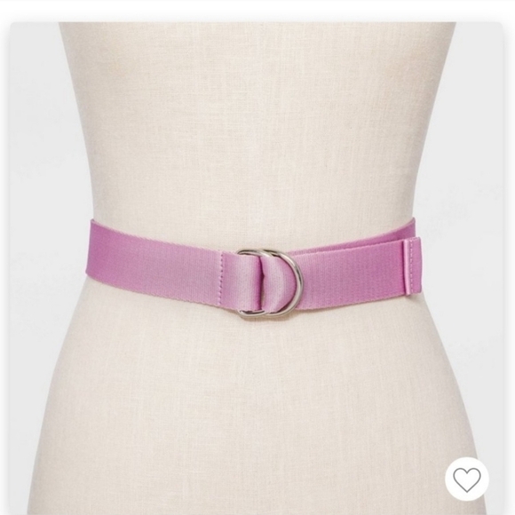 NWT Womens Large Wild Fable Pink Webbing Belt - Picture 2 of 2